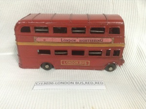 CJ13036-LONDON BUS,RED