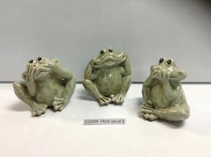010299 frogs set of 3