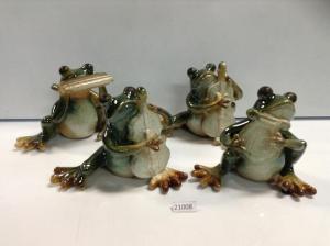 21008 frogs music set of 3