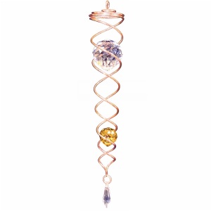 brass crystal twisters-amber