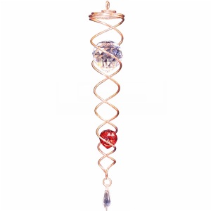 brass crystal twisters-red