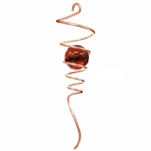 spiral tail -copper amber