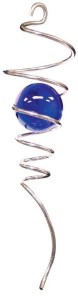spiral tail -silver blue
