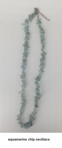 aquamarine chip necklace