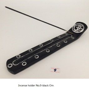 Incense holder No.9-black Om