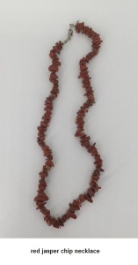 red jasper chip necklace